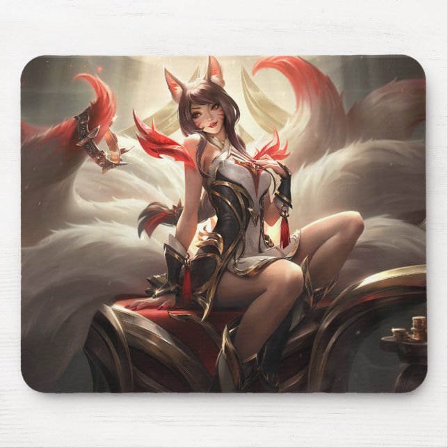Nine Tail Fox Mousepad | Mousepad Personalizável (Frente)