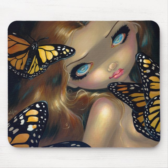"Ninfa com monarca" Mousepad (Frente)