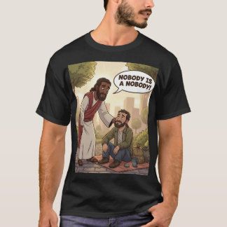 Ninguém é um Ninguém - Geez-us Speaks T-Shirt