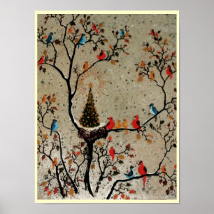 Ninho da Árvore Natal ~ Impressão Poster