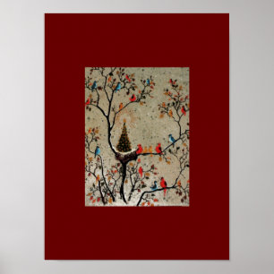 Ninho de Árvore Natal ~ Impressão / Poster