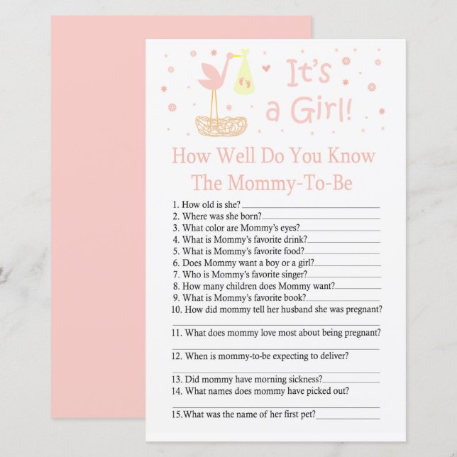 Ninho de cegonha Quão bem você conhece o jogo de c (Frente/Verso)