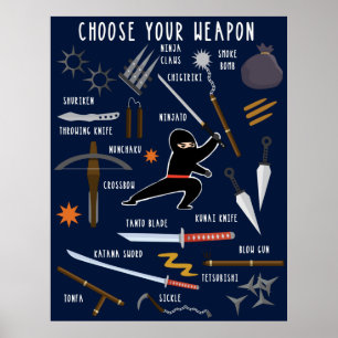 Ninja Armas - Impressão de Quebra-cabeça do Jigsee