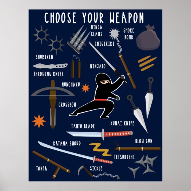 Ninja Armas - Impressão de Quebra-cabeça do Jigsee (Frente)