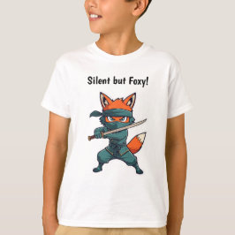 Ninja Fox Kids T-Shirt – Cute Martial Arts Fox Tee