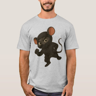Ninja Mouse T-Shirt | Cartoon Engraçado Artes Marc