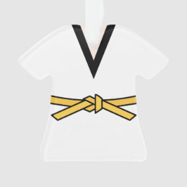 Ninja No Treinamento De Ornamento De Belt Amarelo