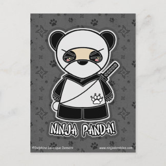 Ninja Panda! Cartão Postal