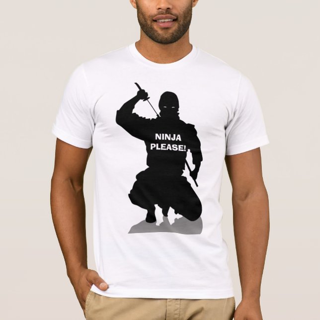 Ninja por favor! T-shirt (Frente)