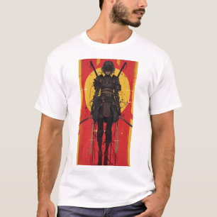 Ninja Warrior Dual Sword Black Costume T-Shirt