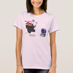 Ninjaneer contra o erro fatal - camisa da senhora