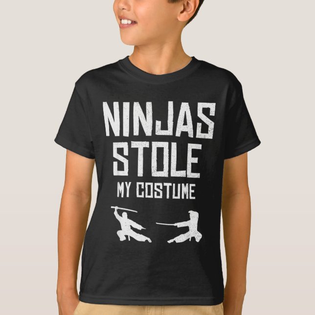 Ninjas Roubaram Minha Camisa de Fantasia Engraçado (Frente)