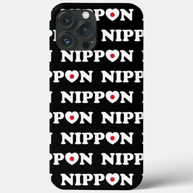 Nippon Love Heart Flag Case-Mate capas de iphone (Verso)