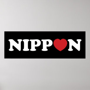 Nippon Love Heart Poster