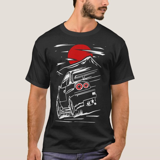 Nissan Skyline GTR 34 Haruna Essential T-Shirt (Frente)