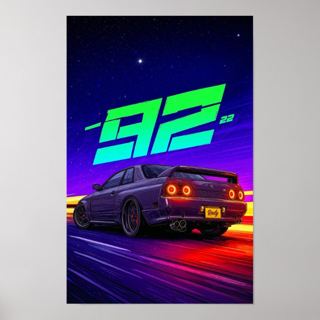 Nissan Skyline GTR R32 Poster (Frente)