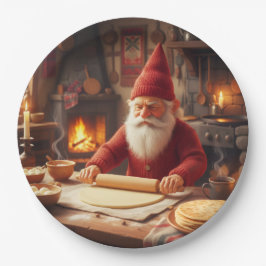 Nisse Norueguês de Natal Fazendo Lefse, Pratos