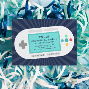 Nível acima do convite de aniversário de  