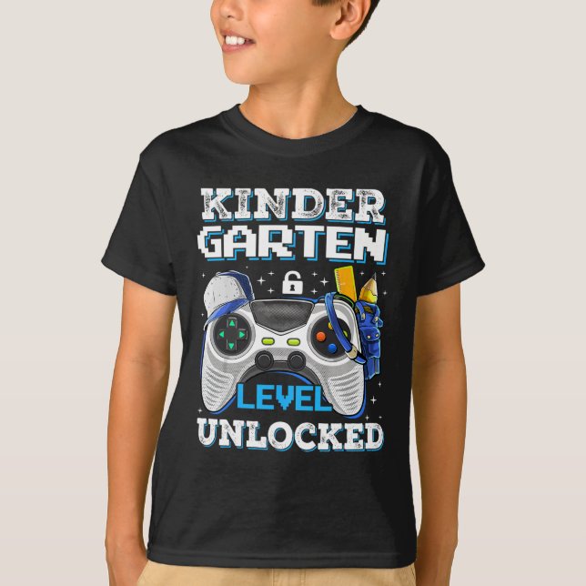 Nível de Jardim de Infância Desbloqueado Camiseta  (Frente)