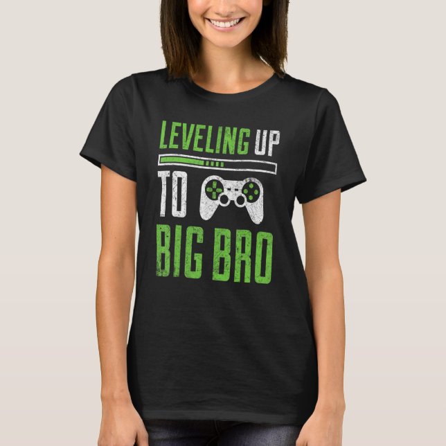 Nivelando até o Big Bro T-Shirt Promovido ao Big B (Frente)