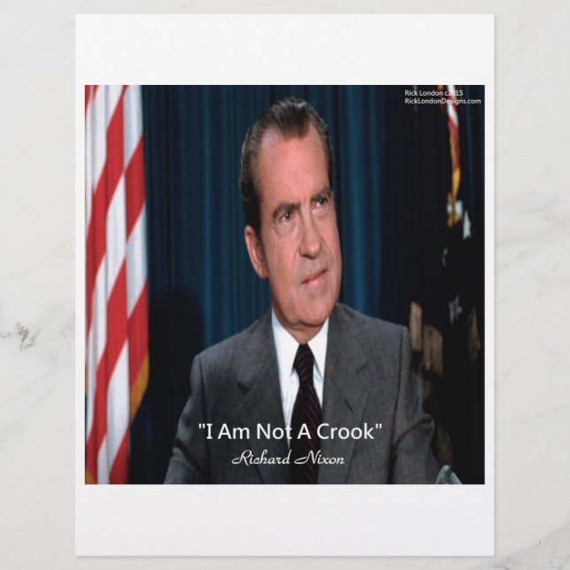 Nixon & Não Um Ladrão Citação (Frente)