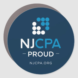 NJCPA - Magnete de carro azul - NJCPA