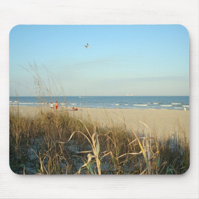 No. 3 Mousepad da cena da praia do primavera (Frente)