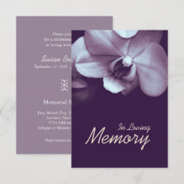 No Adoro Anúncio do Funeral DP do Memory Orchid