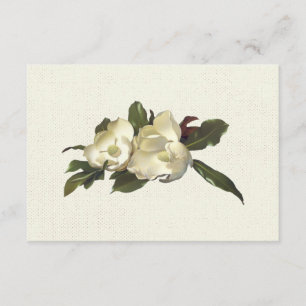 No Amor - Vintage Magnolia Flowers Casando RSVP