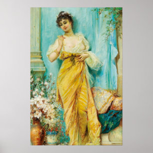 No Boudoir por Hans Zatzka - poster