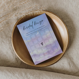 No Cartão de Jogo Bingo Do Chá de panela Cloud 9