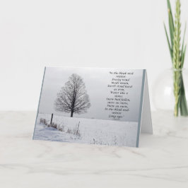 No cartão de Natal meados de desolado do inverno