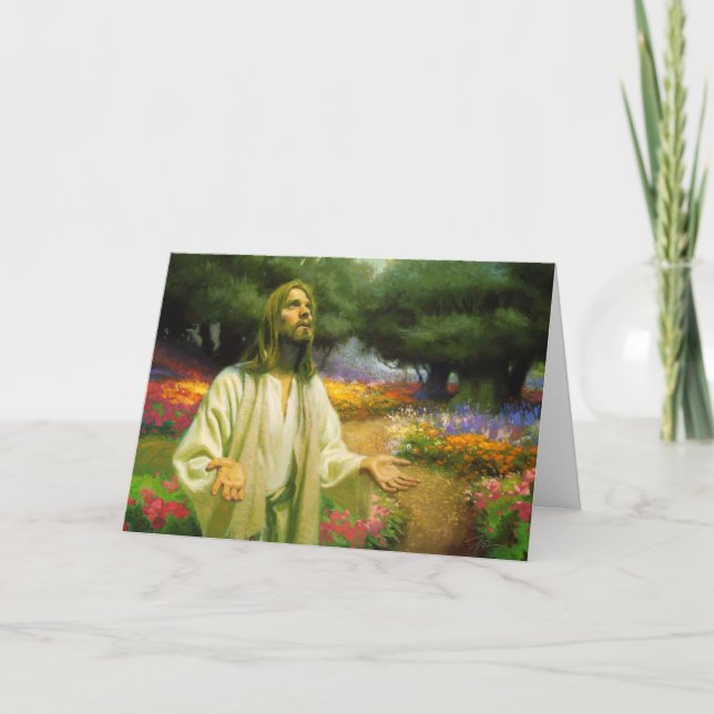 No Cartão De Saudação Do Jardim (Frente)