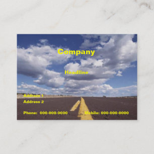 No cartão de visita da estrada