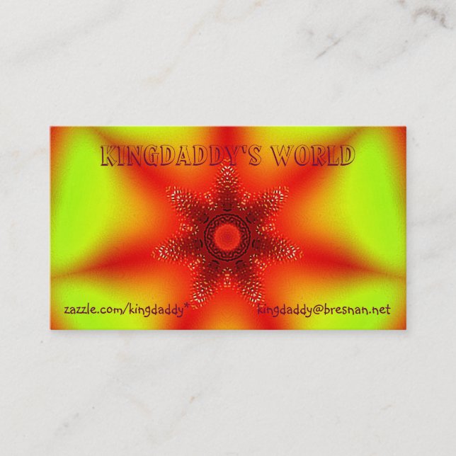 No cartão de visita do coração (Frente)