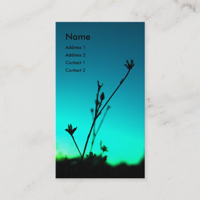 No cartão de visita ideal (Frente)