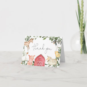 No Cartões de agradecimentos do Chá de fraldas da