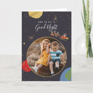 No Cartões de foto de Natal de órbita