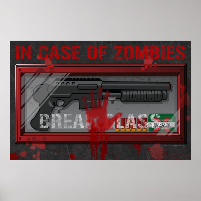 No Caso De Zombies Gamer Poster - Peças De Apocoly (Frente)