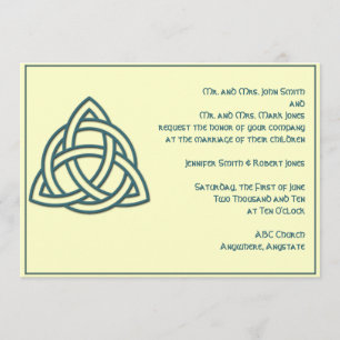 Nó celta no convite do casamento do marfim da