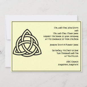 Nó Celta no Convite para Casamento de Marfim Negro
