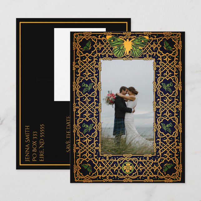 Nó Céltico do ouro Salve o Posto de Anúncio de Dat (Frente/Verso)