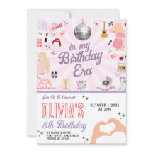 No Convite De Aniversário Da Minha Era De Aniversá