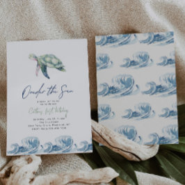 No Convite de Aniversário da Tartaruga Marítima