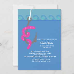 No convite de aniversário do gancho