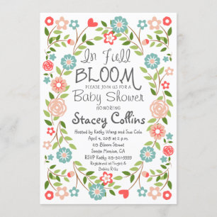 No Convite Para Chás de fraldas De Sangue De Cheio