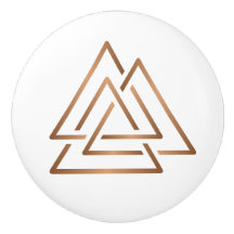 Nó da Trindade - Arte Linear em Bronze Minimalista