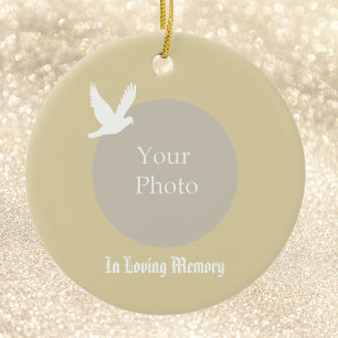 No Enfeites de natal Memorial Dove Loving