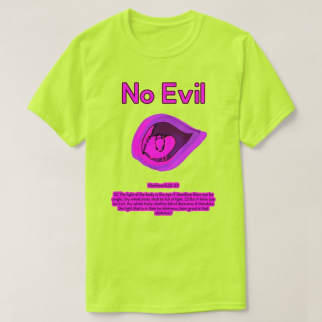 No Evil - Purple Passion -  T-Shirt (Frente do Design)