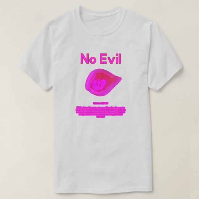 No Evil - Tahitian Sunset Logo-  T-Shirt (Frente do Design)